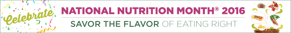 2016 Nutrition Month theme