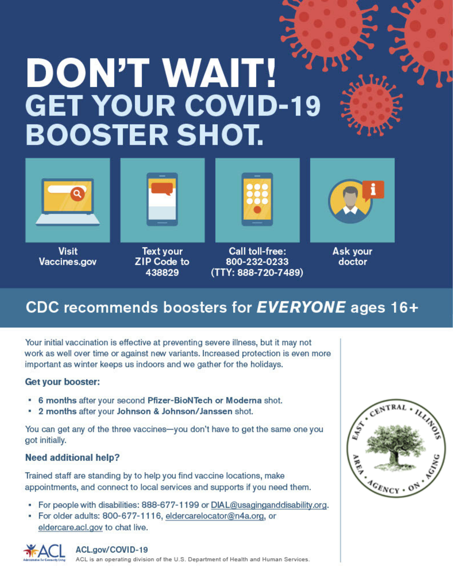 ECIAAA Covid 19 Booster Shot Flyer